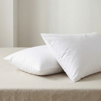Kussenslopen Percale Katoen - 2-PACK - Wit
