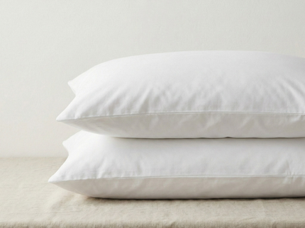 Kussenslopen Percale Katoen - 2-PACK - Wit