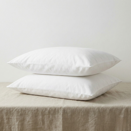 Kussenslopen Percale Katoen - 2-PACK - Wit