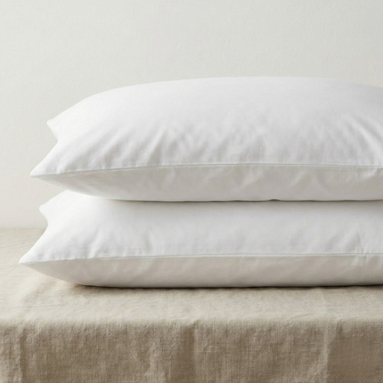 Kussenslopen Percale Katoen - 2-PACK - Wit