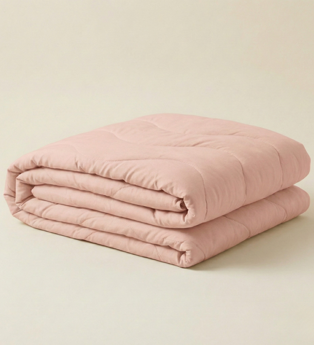 Easy Dekbed Zonder Overtrek Wave Uni - Roze