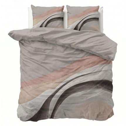 Dekbedovertrek Percale Katoen - Retro Narciscus