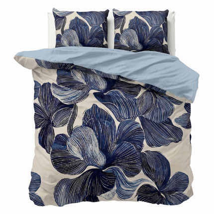 Dekbedovertrek Percale Katoen - Indigo Blend