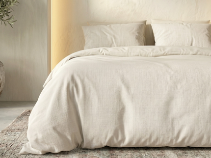 Dekbedovertrek Percale Katoen - Crème