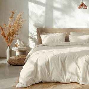 Dekbedovertrek Percale Katoen - Crème