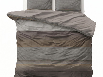 Dekbedovertrek Percale-Katoen - Stripe Geometrie