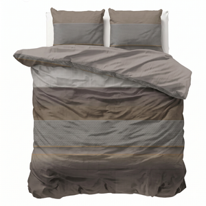 Dekbedovertrek Percale-Katoen - Stripe Geometrie