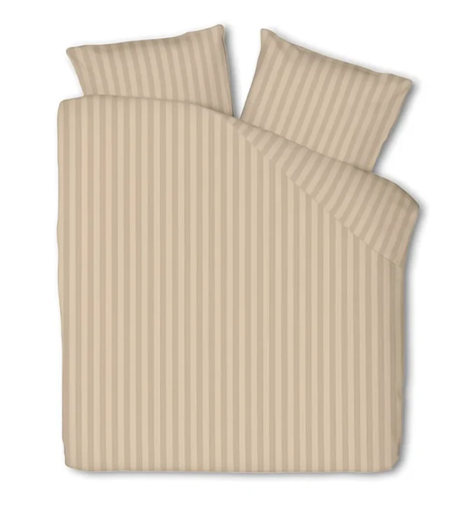 Dekbedovertrek Hotel Stripe - Taupe