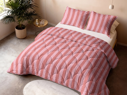 Lazy Dekbed Zonder Overtrek Bonbon - Roze