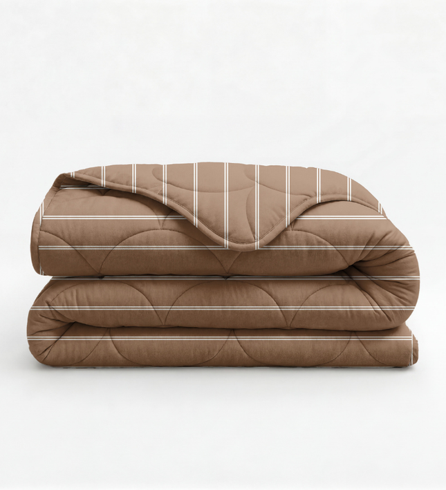 Lazy Dekbed Zonder Overtrek Poplin - Taup