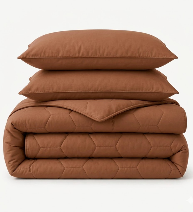 Easy Dekbed Zonder Overtrek - Mocha Mousse