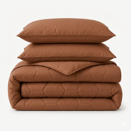 Easy Dekbed Zonder Overtrek - Mocha Mousse