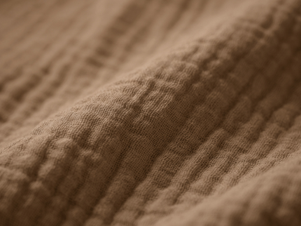 Dekbedovertrek Percale-Katoen - Mousseline - Terracotta