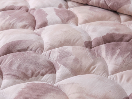 Lazy Dekbed Zonder Overtrek met Instopstrook - Katoen - Dust Rose