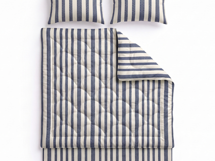 Lazy Dekbed Zonder Overtrek met Instopstrook - Katoen - Royal Stripe