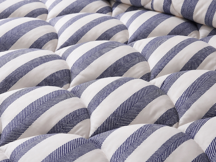 Lazy Dekbed Zonder Overtrek met Instopstrook - Katoen - Royal Stripe