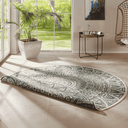 Buitenkleed Nora Rond - Groen