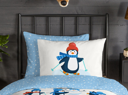 Dekbedovertrek Katoen-Flanel - Penguins