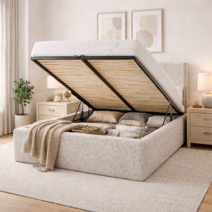 Boxspring met elektrische Opbergruimte - Porto