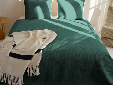 Bedsprei Rope - Donkergroen