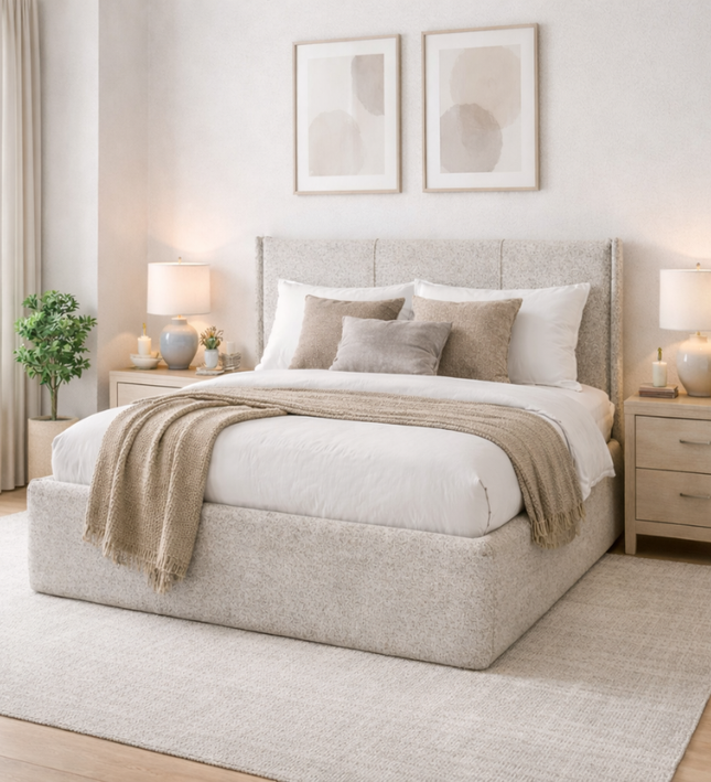 Boxspring met elektrische Opbergruimte - Porto