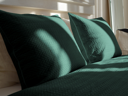 Bedsprei Rope - Donkergroen