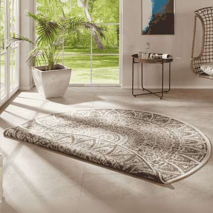 Buitenkleed Nora Rond - Creme