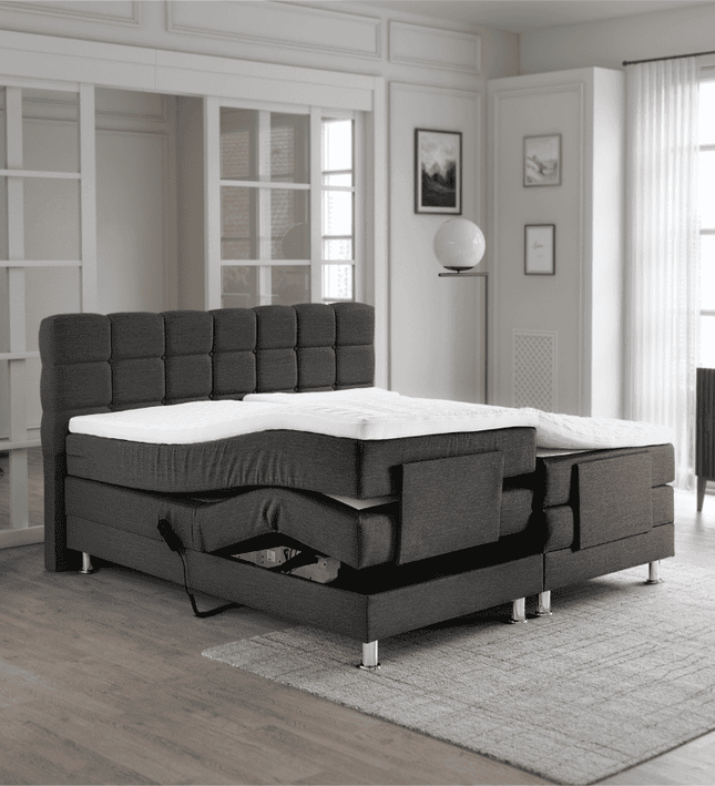 Elektrische Boxspring Arizona - Antraciet
