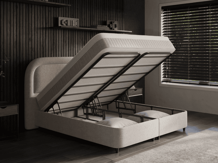 Boxspring met Opbergruimte - Essence - Beige