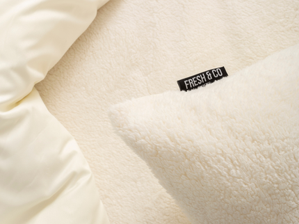 Teddy Dekbedovertrek + Hoeslaken - Off White