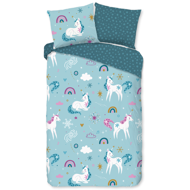 Dekbedovertrek Katoen-Flanel - Snowycorn