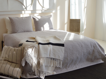 Bedsprei Flowers - Beige