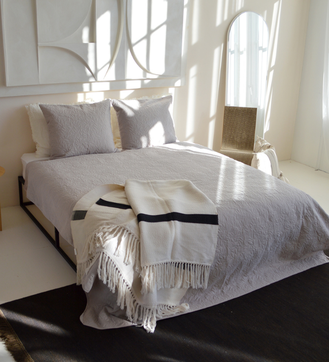 Bedsprei Flowers - Beige