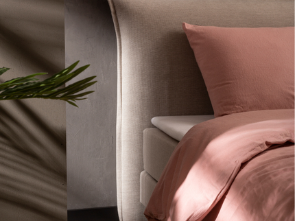 Flanel Dekbedovertrek + Hoeslaken - Zacht Roze