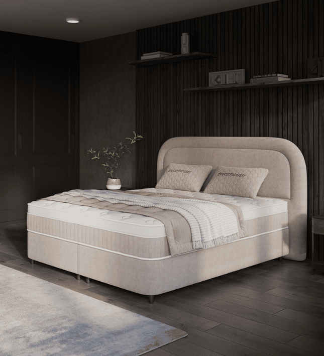 Boxspring met Opbergruimte - Essence - Beige