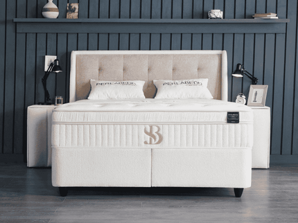 Boxspring met Opbergruimte - Perlabedd