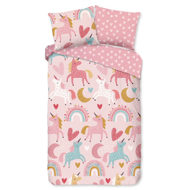 Dekbedovertrek Katoen-Flanel - Unicorn