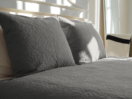 Bedsprei Flowers - Zilver