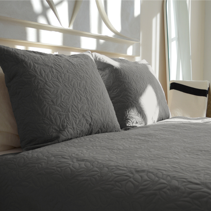 Bedsprei Flowers - Zilver