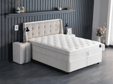 Boxspring met Opbergruimte - Perlabedd