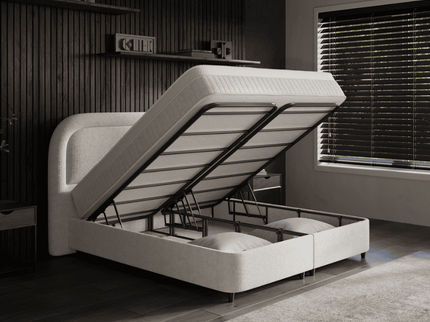 Boxspring met Opbergruimte - Essence - Off-White