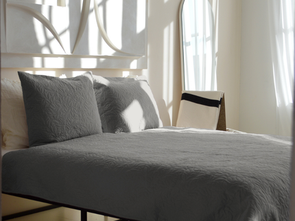 Bedsprei Flowers - Zilver