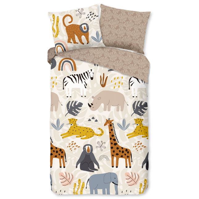 Dekbedovertrek Katoen-Flanel - Jungle