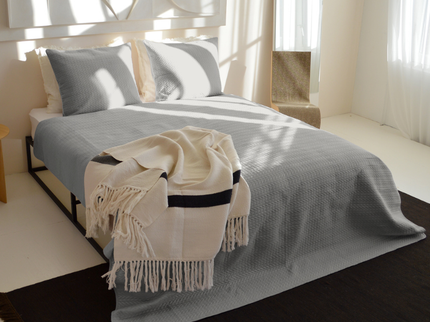 Bedsprei Rope - Zilver