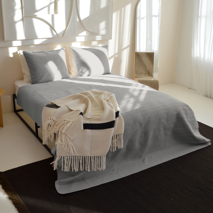 Bedsprei Rope - Zilver