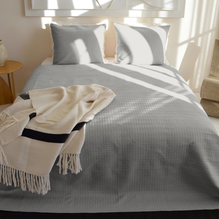 Bedsprei Rope - Zilver