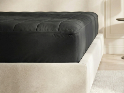 Wasbare Topper & Hoeslaken in 1 – Ultiem Slaapcomfort - Zwart