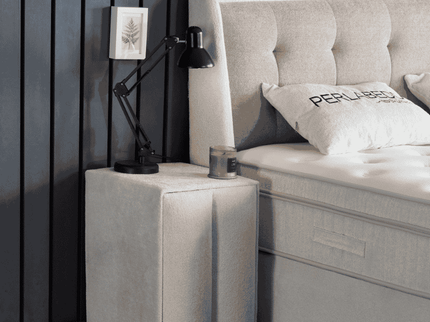 Boxspring met Opbergruimte - Perlabedd