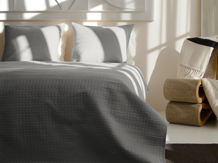 Bedsprei Rope - Zilver