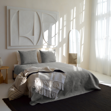 Bedsprei Layers - Zilver